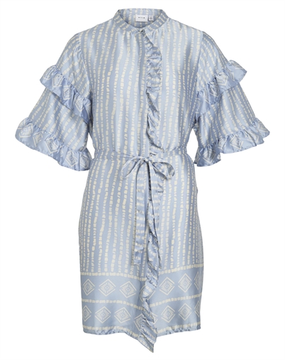 Vila - Vikavas Frill Kjole - Kentucky Blue